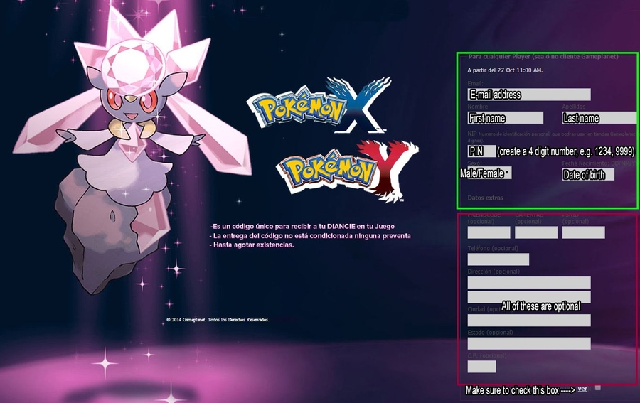 pokemon x and y mystery gift serial codes list
